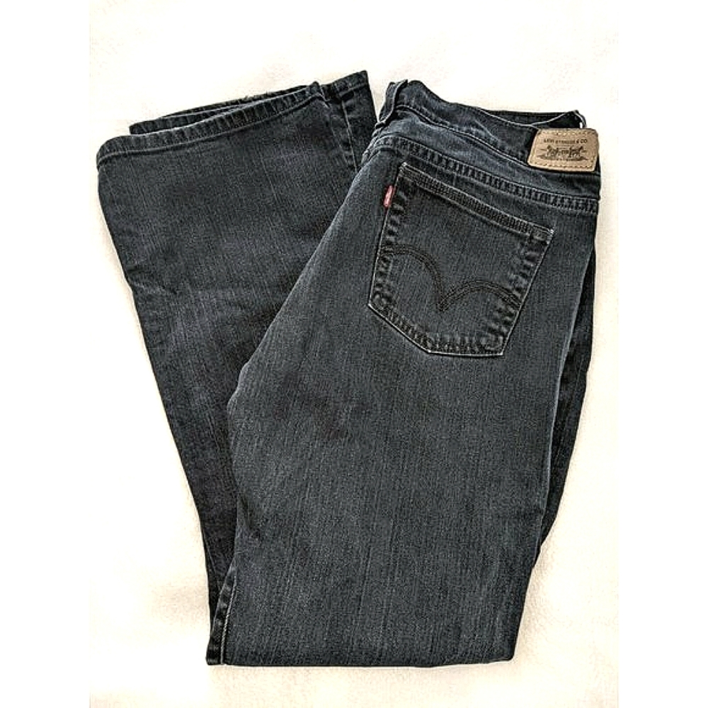 Levi's Strauss 515 Boot Cut Womens Dark Blue Wash Jeans in Size 14M, 36x30 EUC